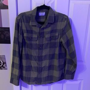 Men’s green old navy flannel